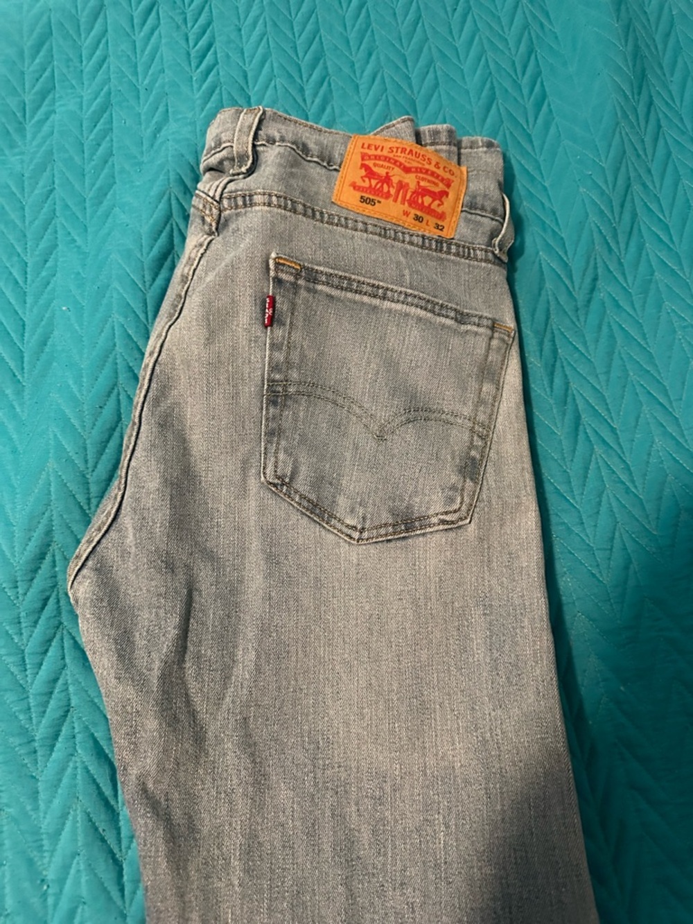 Levi's 505 Jeans Mens 30x32 Blue Straight Leg Regular